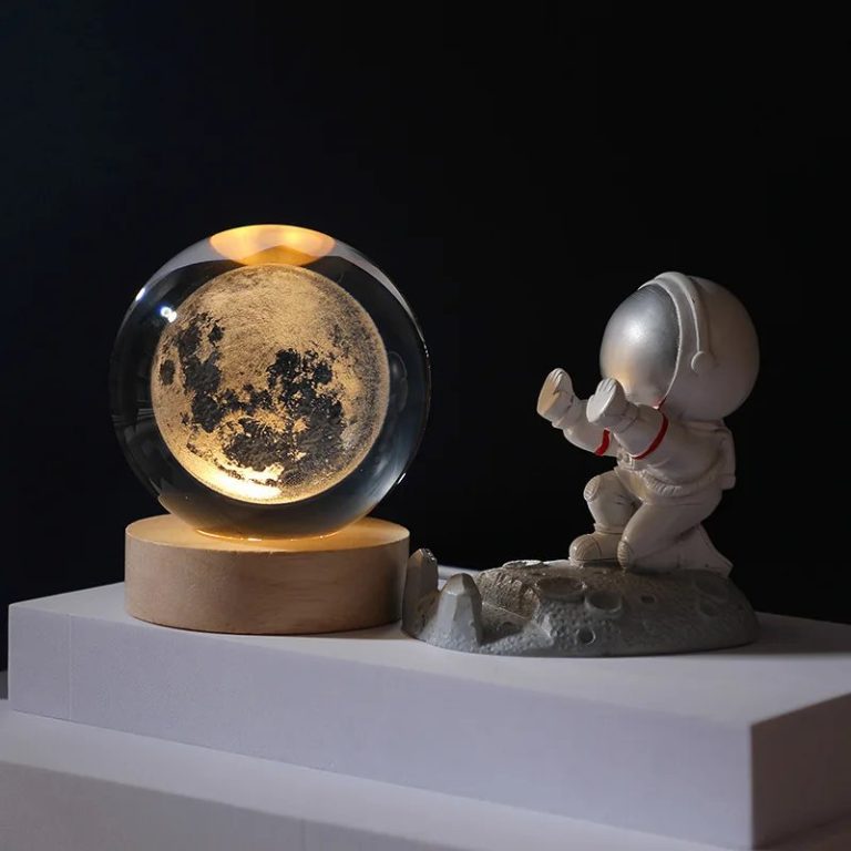 Crystal Ball 3D Night Lamp With Base
