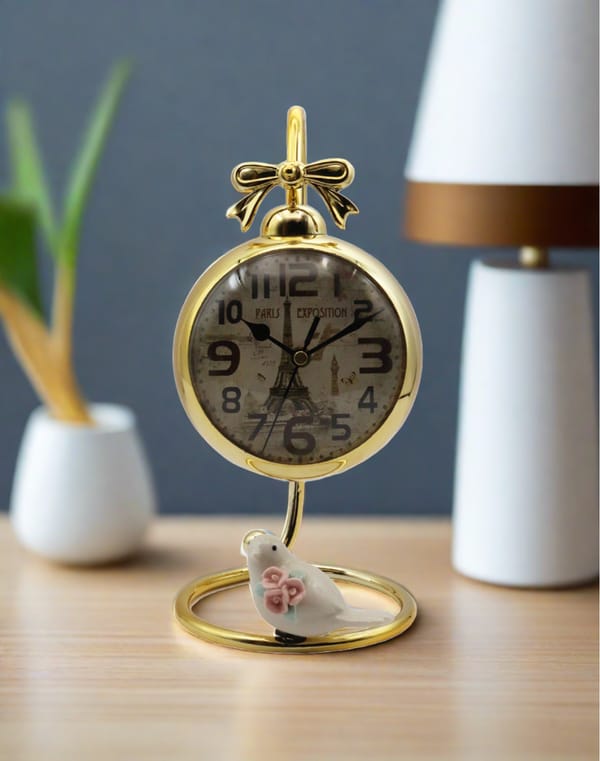Parrot Design Standing Clock